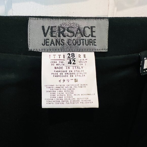 Versace Jeans Couture Double Breast Blazer Jacket and Skirt Suit Set EU 42 US 8 - Picture 13 of 16